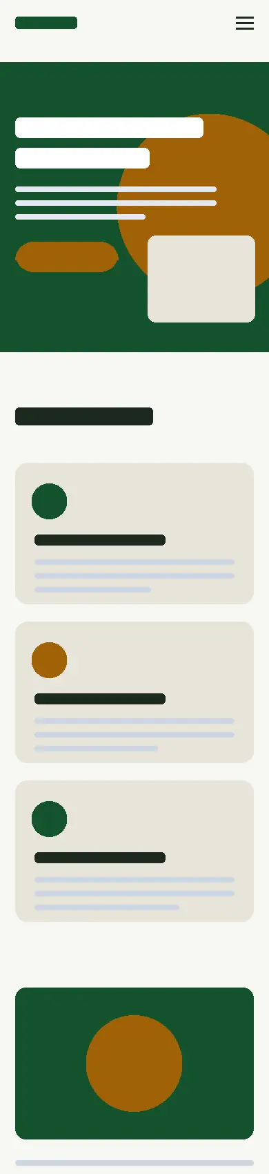 Aperçu mobile du site d'une menuiserie (maquette d'exemple)